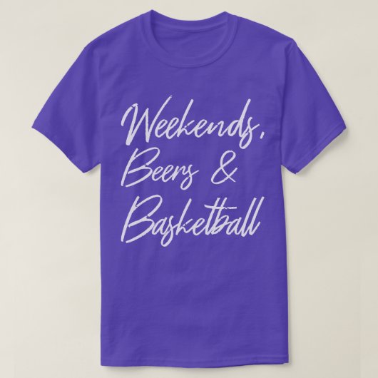 週末ビールとバスケットボールIII Tシャツ (デザイン正面)