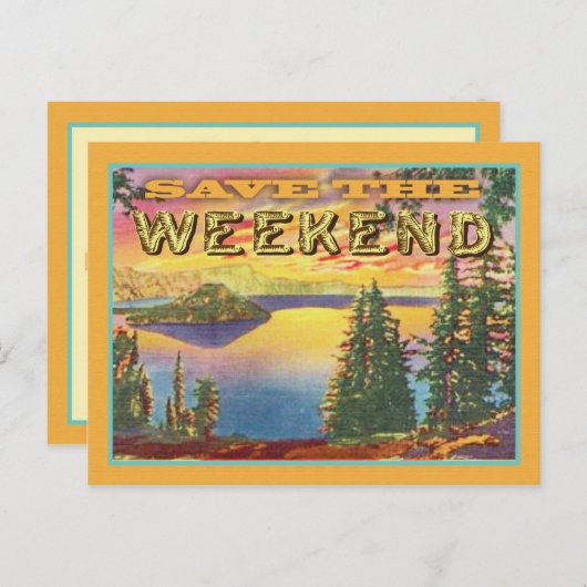 週末予定のご案内 案内ポストカード (正面/裏面)
