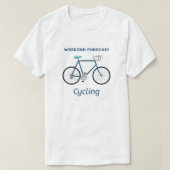 週末予測サイクリング Tシャツ (デザイン正面)
