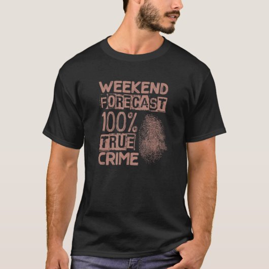 週末予測100人殺しミステリー真犯人 Tシャツ (正面)