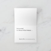 週末内の女性への招待状 招待状 (内部)