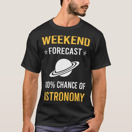 週末天文学 Tシャツ (正面)