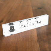 週末忍者おもしろいかわいい日本アニメ デスクネームプレート (側面)