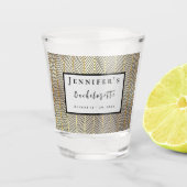 週末旅行のパーソナライズされたバチェロレッテショット ショットグラス (正面)