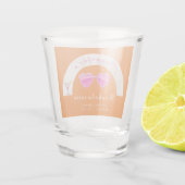週末旅行のパーソナライズされたバチェロレッテショット ショットグラス (裏面)