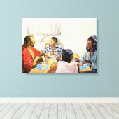 週末朝食2003 キャンバスプリント (インサイチュ (ウッドフロア))