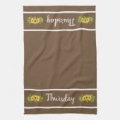 週末木曜日夏花キッチンタオル キッチンタオル (縦)