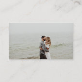 週末結婚の休暇招待状 エンクロージャーカード (裏面)