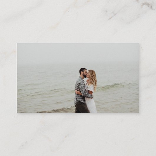 週末結婚の休暇招待状 エンクロージャーカード (裏面)