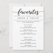 週末結婚の歓迎とカードの操作 (裏面)