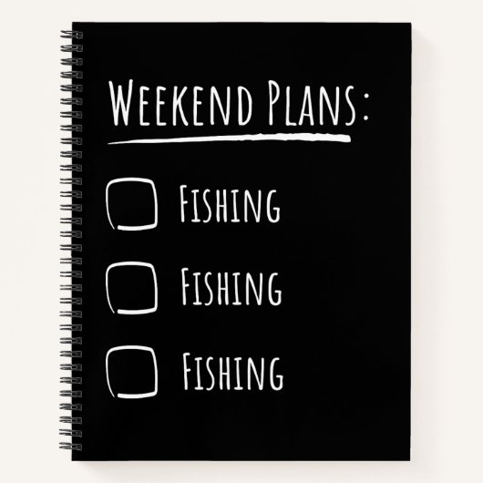 週末計画魚釣り ノートブック (正面)