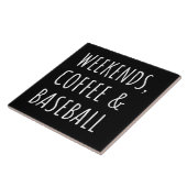 週末、コーヒーと野球 タイル (側面)