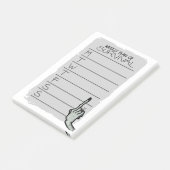 週次のサバイバル計画の事後注意事項 ポストイット (アングル)