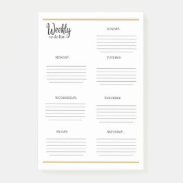 週次のタスク一覧： ポストイット