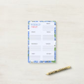 週次のタスク一覧： ポストイット (デスク上)