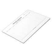 週次アジェンダノートパッド ノートパッド (アングル)