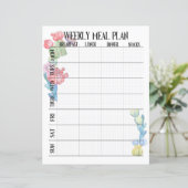 週次オーガナイザーの食事プラン (スタンド正面)