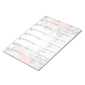 週次ゴール計画チェックリストプランナー ノートパッド (アングル)