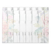 週次ゴール計画チェックリストプランナー ノートパッド (正面)