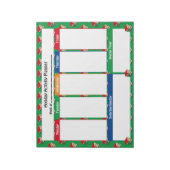 週次プランナー休暇活動 | BOOKS 遠くに Tear ノートパッド (回転)