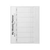 週次プランナー ノートパッド (回転)