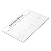 週次プランナー ノートパッド (アングル)