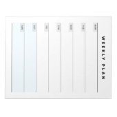 週次プランナー ノートパッド (正面)