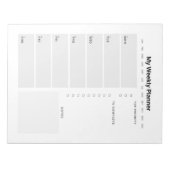 週次プランナー ノートパッド (正面)