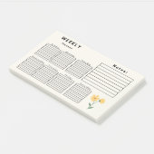 週次プランナー ポストイット (アングル)