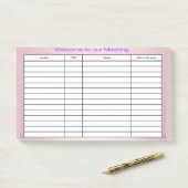 週次プランナー ポストイット (デスク)