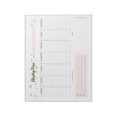 週次プランナー-モダン三角形 ノートパッド (回転)