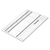 週次優先順位プランナーメモ帳 ノートパッド (アングル)