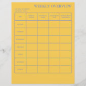 週次概要学生のための学術プランナー (正面)
