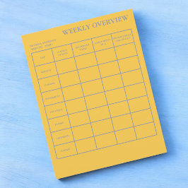 週次概要学生のための学術プランナー