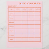 週次概要学生のための学術プランナー (正面)