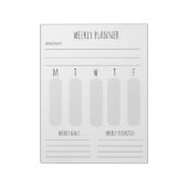 週次計画メモ ノートパッド (回転)