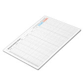 週次計画 – 不吉な計画 ノートパッド (アングル)