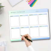 週次 | Daily To Doリスト（メモ帳）、タスク・リスト ノートパッド