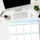 週次 | Daily To Doリスト（メモ帳）、タスク・リスト ノートパッド