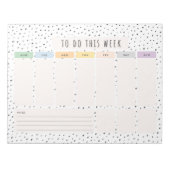 週次To Doリスト ノートパッド (正面)