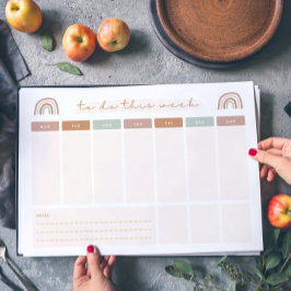 週次To Doリスト ノートパッド