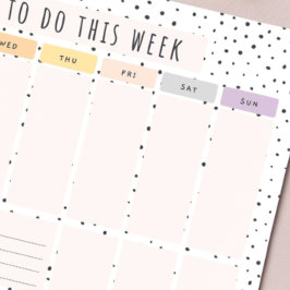 週次To Doリスト ノートパッド