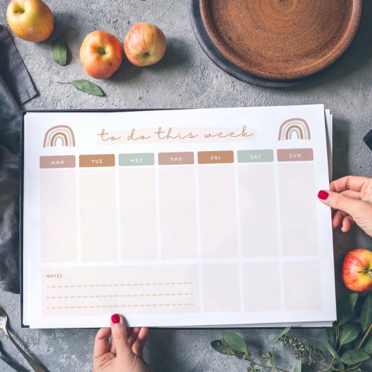 週次To Doリスト ノートパッド