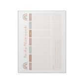 週次To Doリスト ノートパッド (回転)