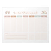 週次To Doリスト ノートパッド (正面)