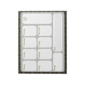 週間のやることリストプランナーノート ノートパッド (回転)