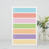 週間カレンダーシート 便箋 (スタンド正面)