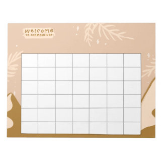 週間ルーティン トラッカー ノートパッド