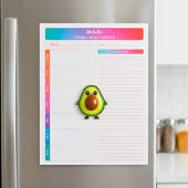 週食プランナー食料品ショッピングリスト色 ノートパッド