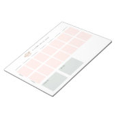 週食計画パッド ノートパッド (アングル)